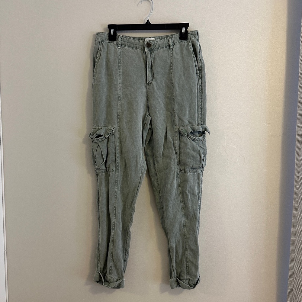 Nicole Miller Green Cargo Pants